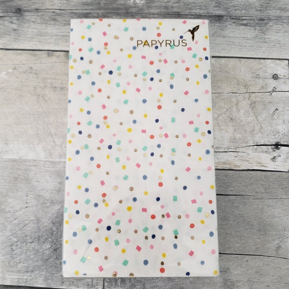 NWT - Papyrus Confetti Paper Napkins - Set of 32